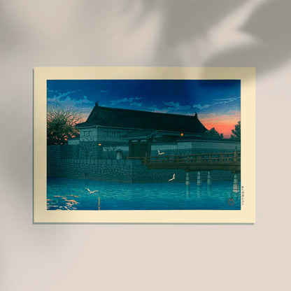 Hirakawa Gate Art Print by Kawase Hasui