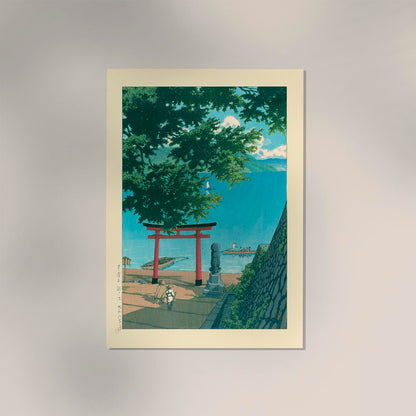 Nikkō Chūzenji Lake, Utagahama Art Print by Kawase Hasui