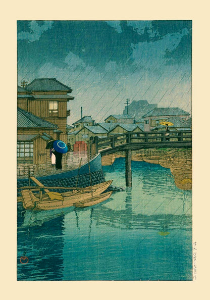 Shinagawa Art Print by Kawase Hasui