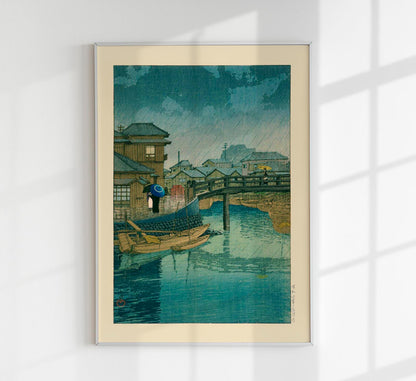 Shinagawa Art Print by Kawase Hasui