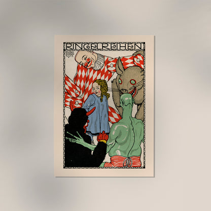 Rows of rings (1911) by Josefvon Diveky and Wiener Werkstätte Vintage Poster