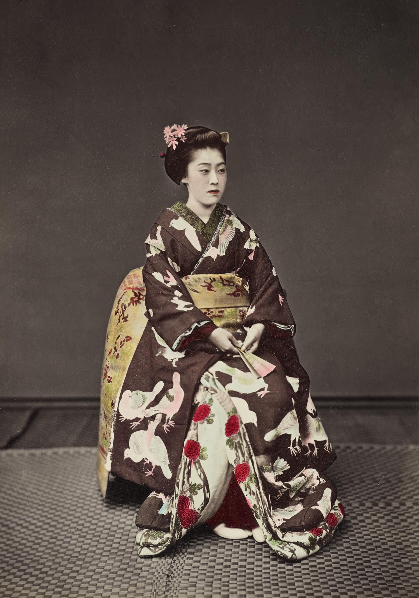 Woman Posing by Kimbei