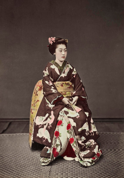 Woman Posing by Kimbei