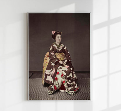 Woman Posing by Kimbei