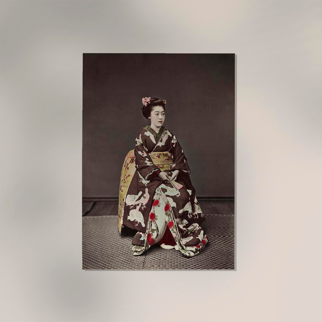 Woman Posing by Kimbei