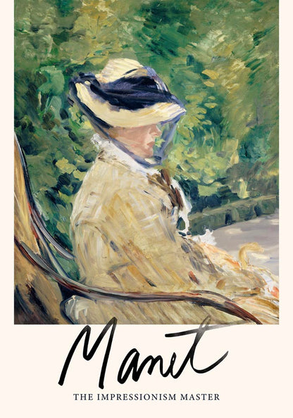 Madame Manet by Manet Exhibition Poster