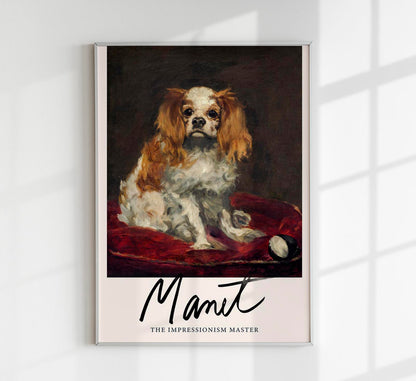 A King Charles Spaniel by Manet Exhibition Poster