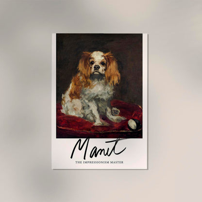 A King Charles Spaniel by Manet Exhibition Poster