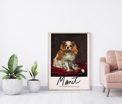 A King Charles Spaniel by Manet Exhibition Poster