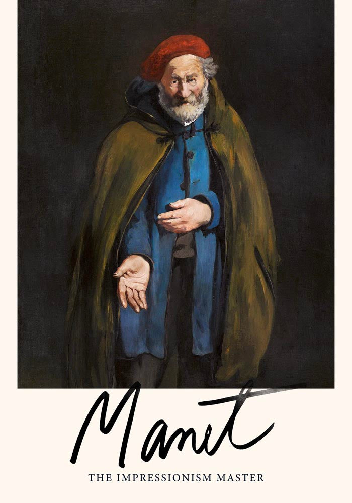 Beggar with a Duffle Coat by Manet Exhibition Poster