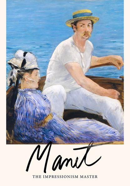 Boating by Manet Exhibition Poster