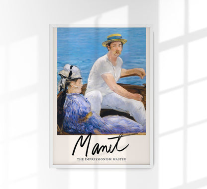 Boating by Manet Exhibition Poster