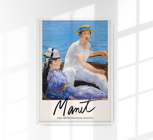 Boating by Manet Exhibition Poster