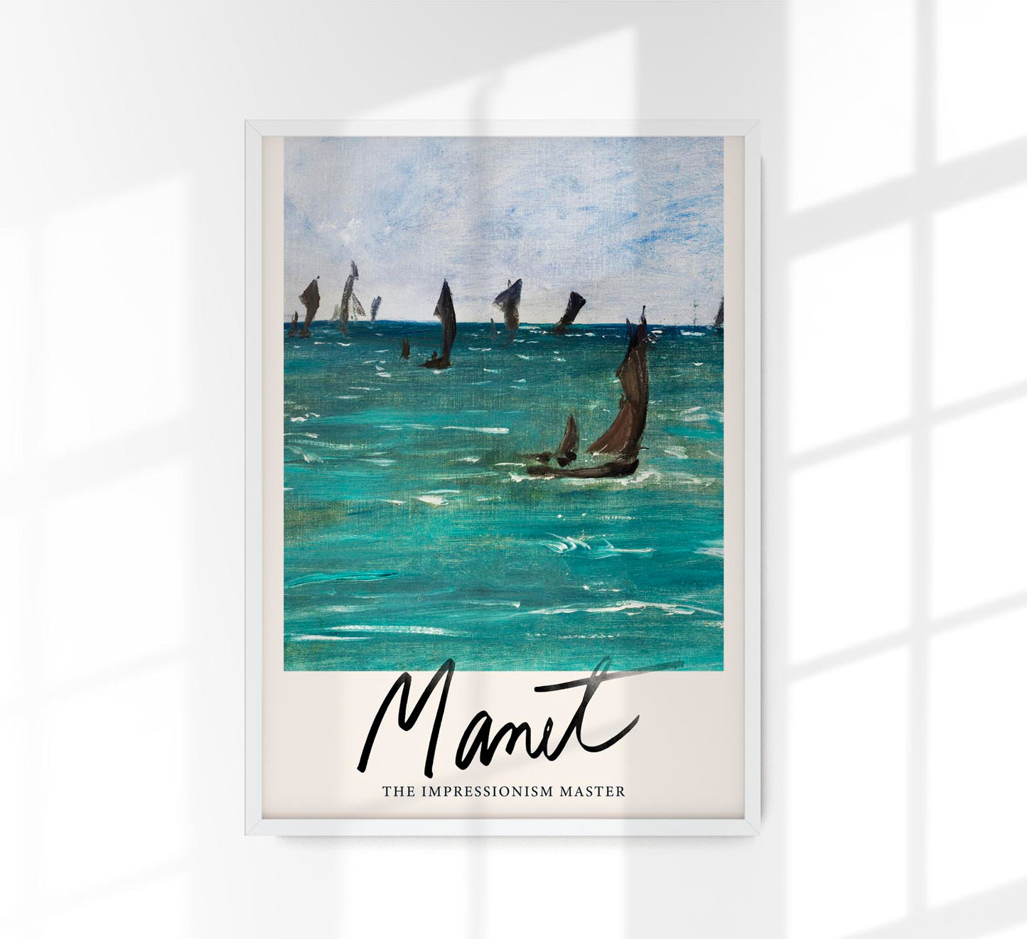 Boats at Berck-Sur-Mer by Manet Exhibition Poster