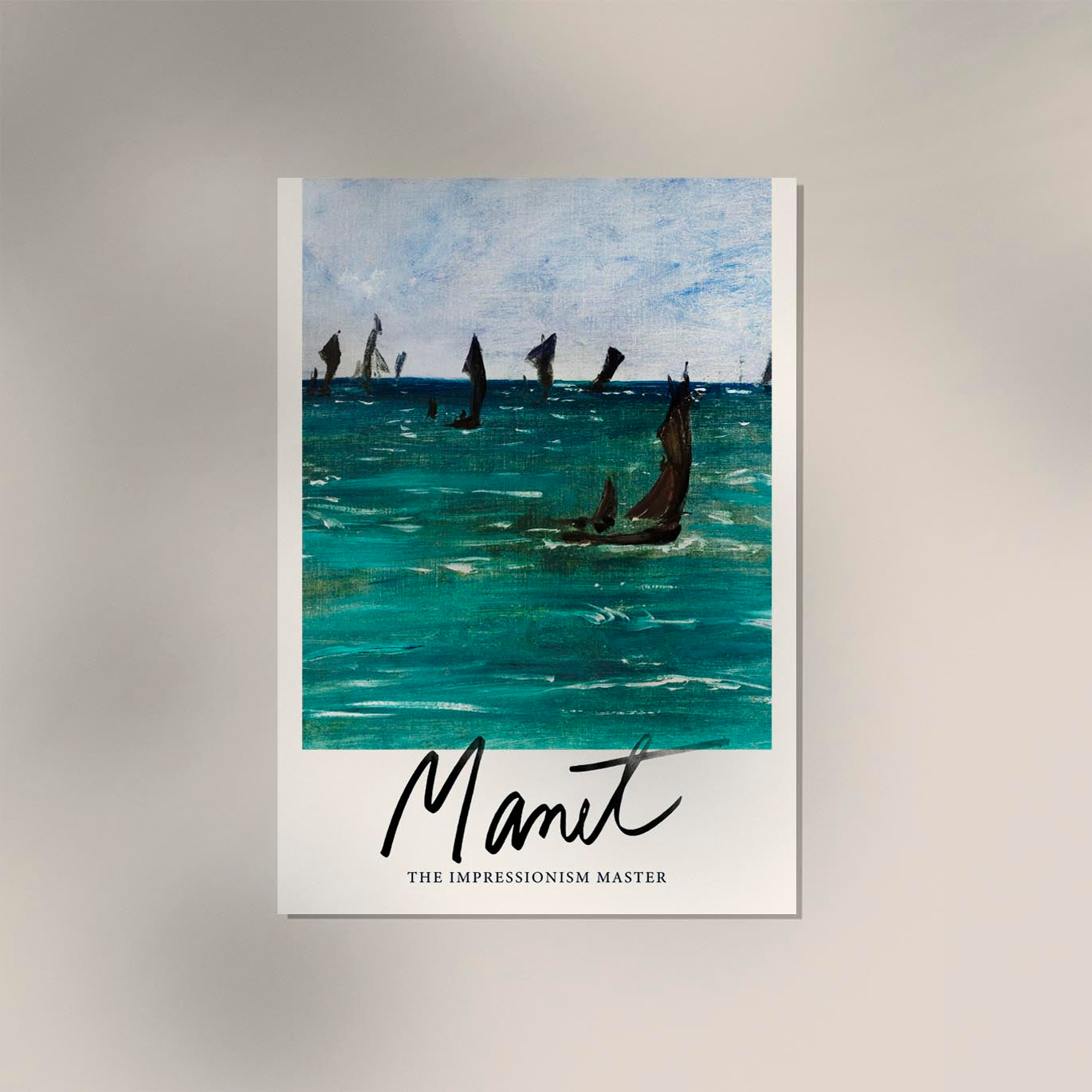 Boats at Berck-Sur-Mer by Manet Exhibition Poster