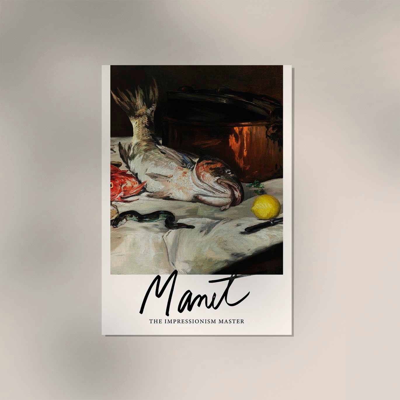 Fish (Still Life) by Manet Exhibition Poster