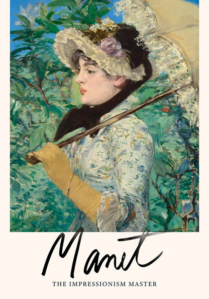 Jeanne Spring by Manet Exhibition Poster