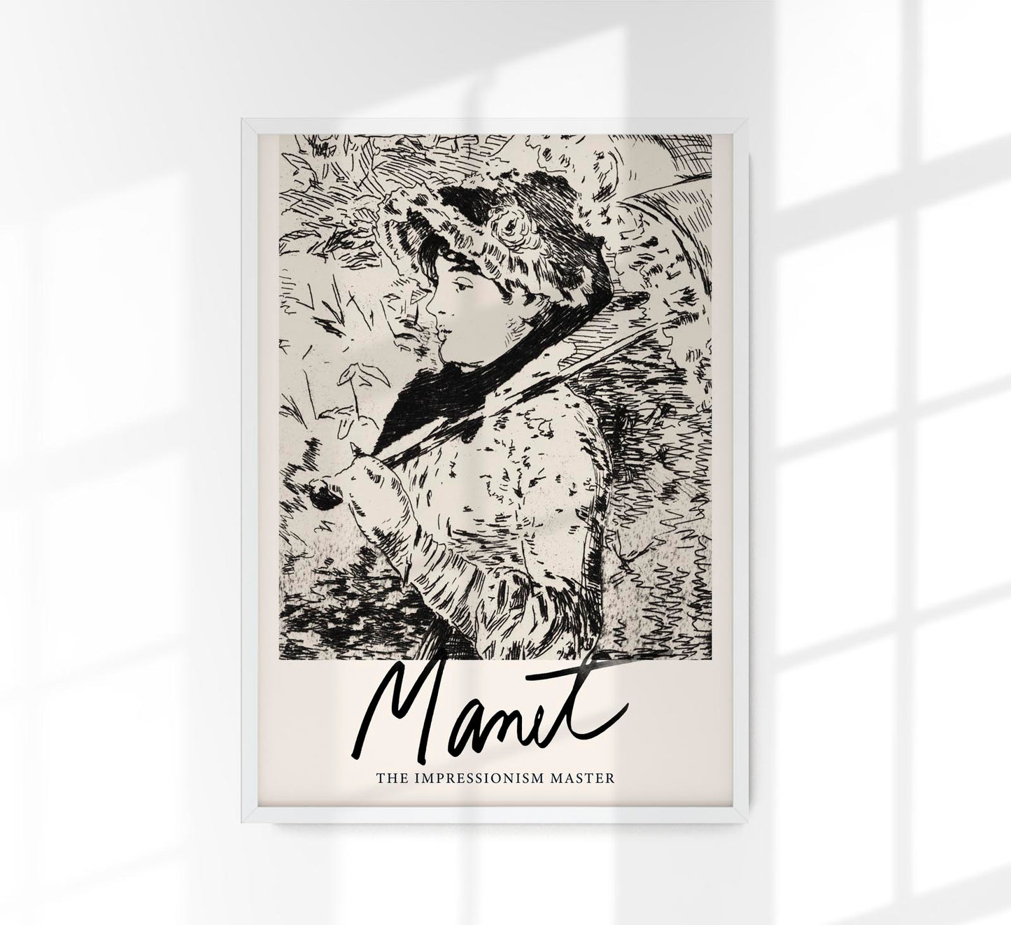 Jeanne Spring Drawing by Manet Exhibition Poster