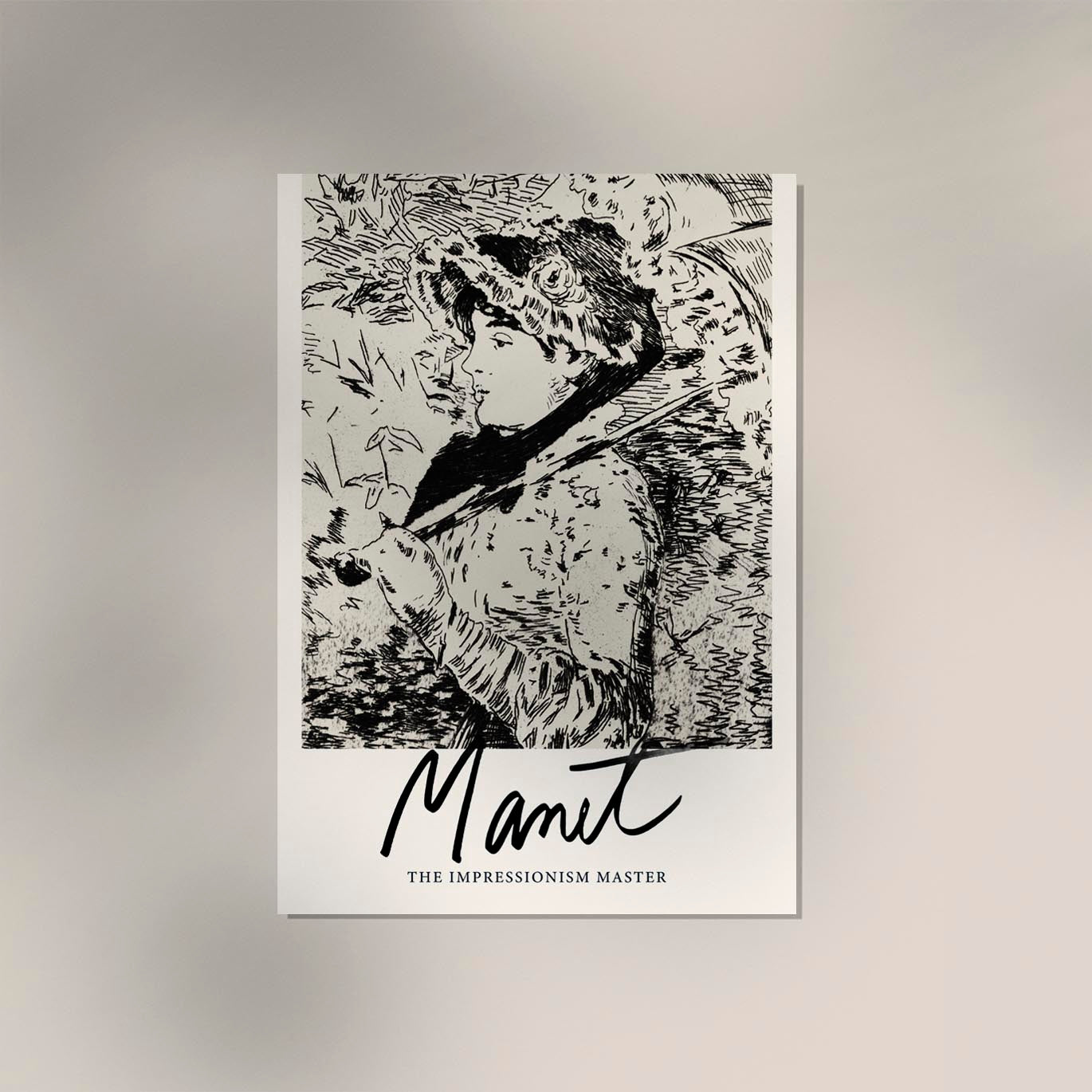 Jeanne Spring Drawing by Manet Exhibition Poster