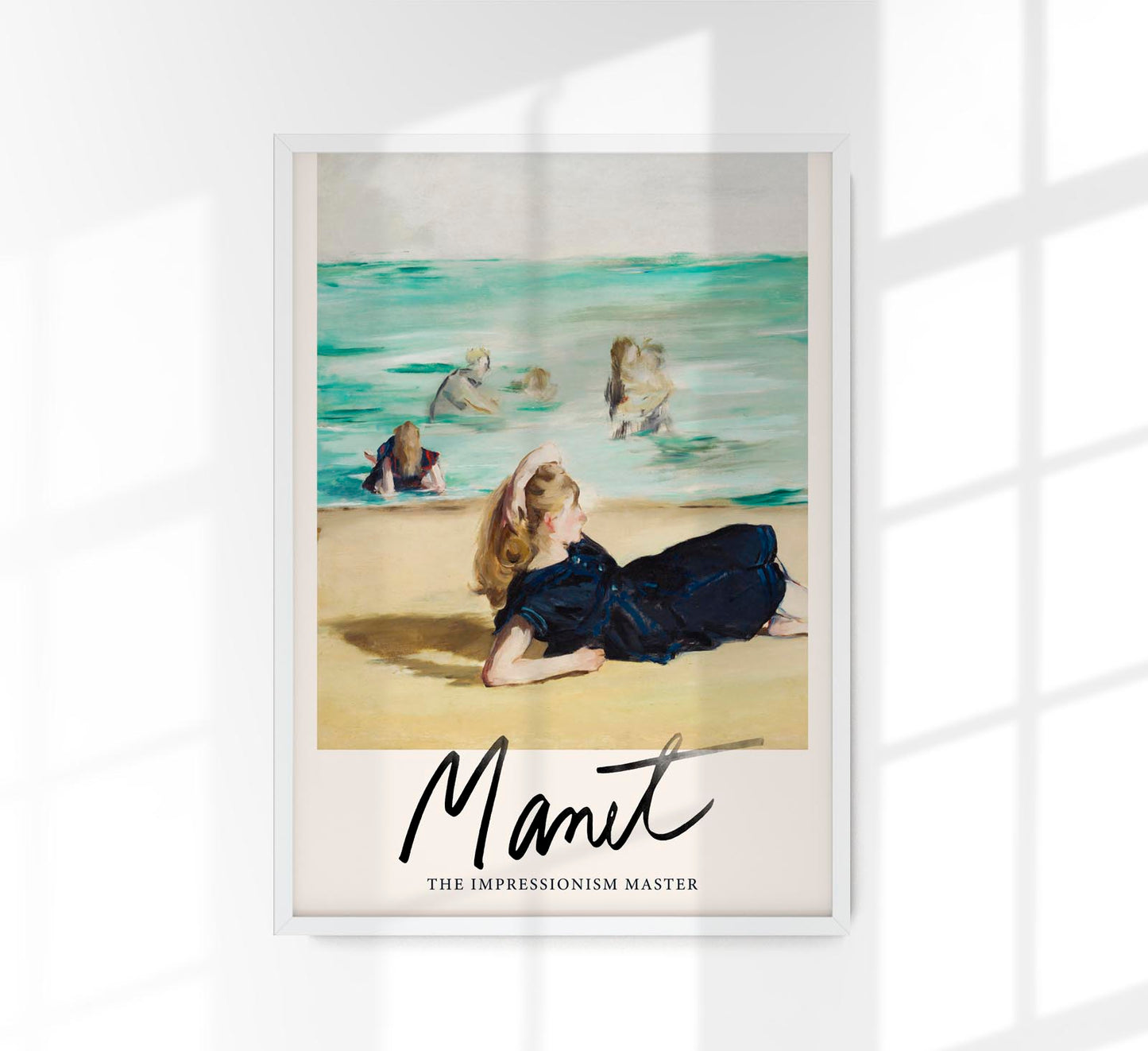 On the Beach by Manet Exhibition Poster