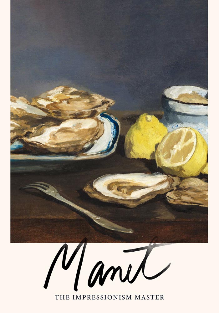 Oysters by Manet Exhibition Poster