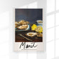 Oysters by Manet Exhibition Poster