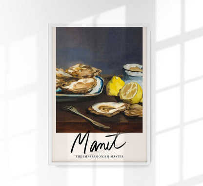 Oysters by Manet Exhibition Poster