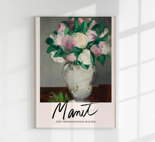 Peonies by Manet Exhibition Poster