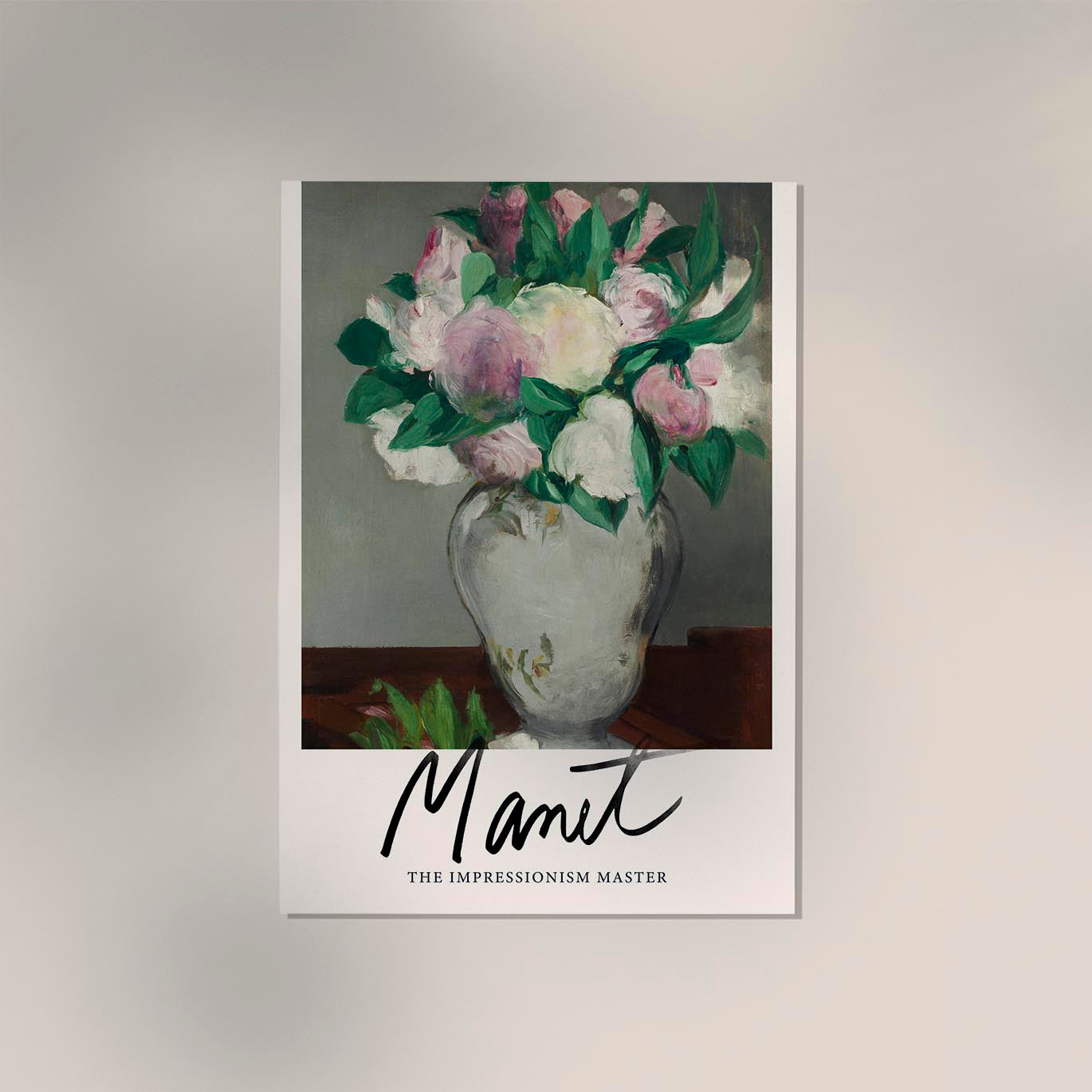 Peonies by Manet Exhibition Poster