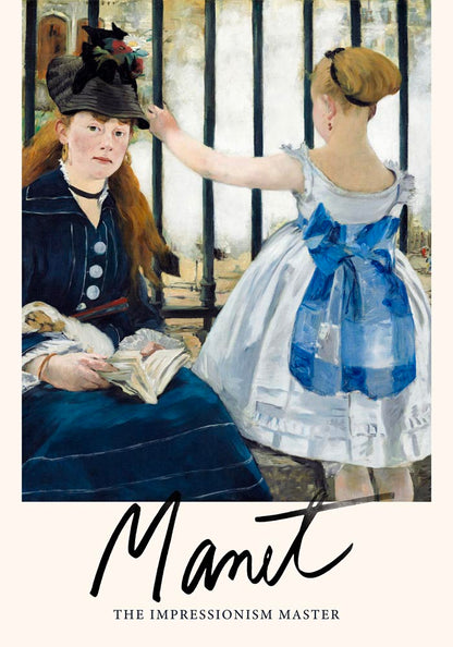 The Railway by Manet Exhibition Poster