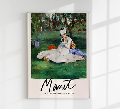 The Manet Family by Manet Exhibition Poster