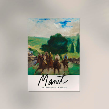 The Races at Longchamp by Manet Exhibition Poster