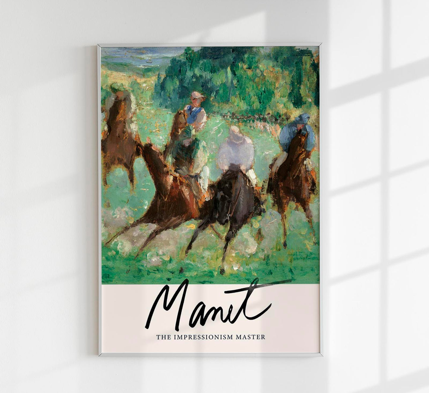 At the Races by Manet Exhibition Poster