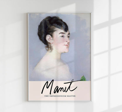 Mademoiselle Isabelle Lemonnier by Manet Exhibition Poster