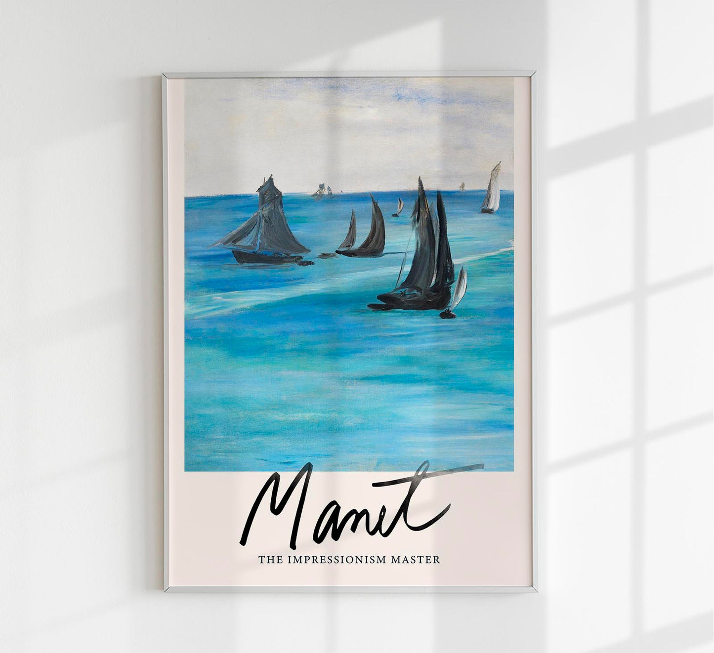 Sea View, Calm Weather by Manet Exhibition Poster