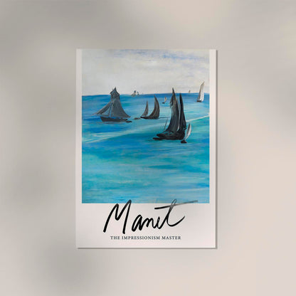 Sea View, Calm Weather by Manet Exhibition Poster