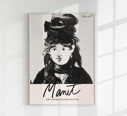 Berthe Morisot Nr 1 by Manet Exhibition Poster