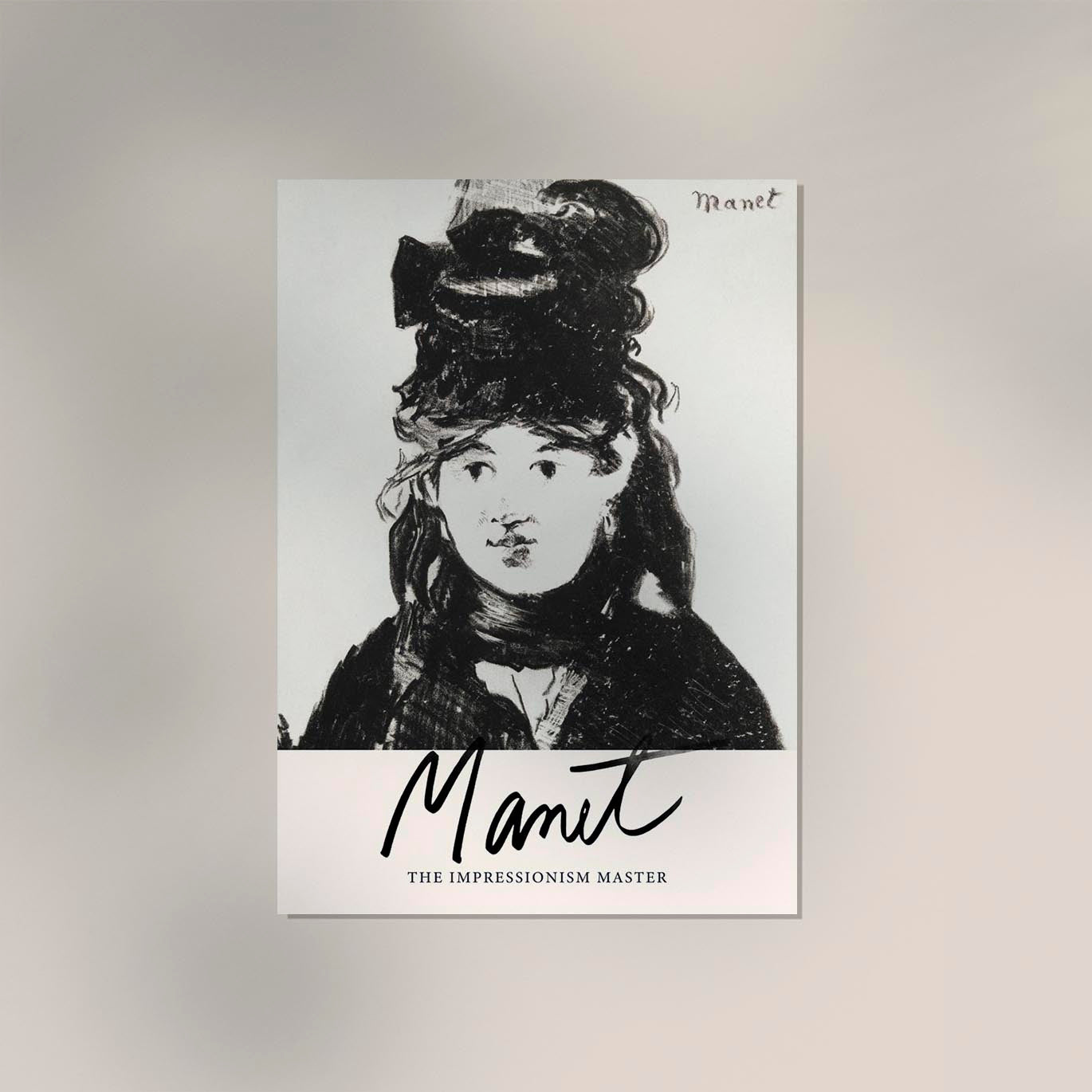 Berthe Morisot Nr 1 by Manet Exhibition Poster