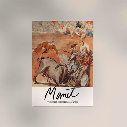 Bullfight Nr 1 by Manet Exhibition Poster