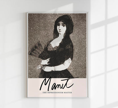 Exotic Flower by Manet Exhibition Poster