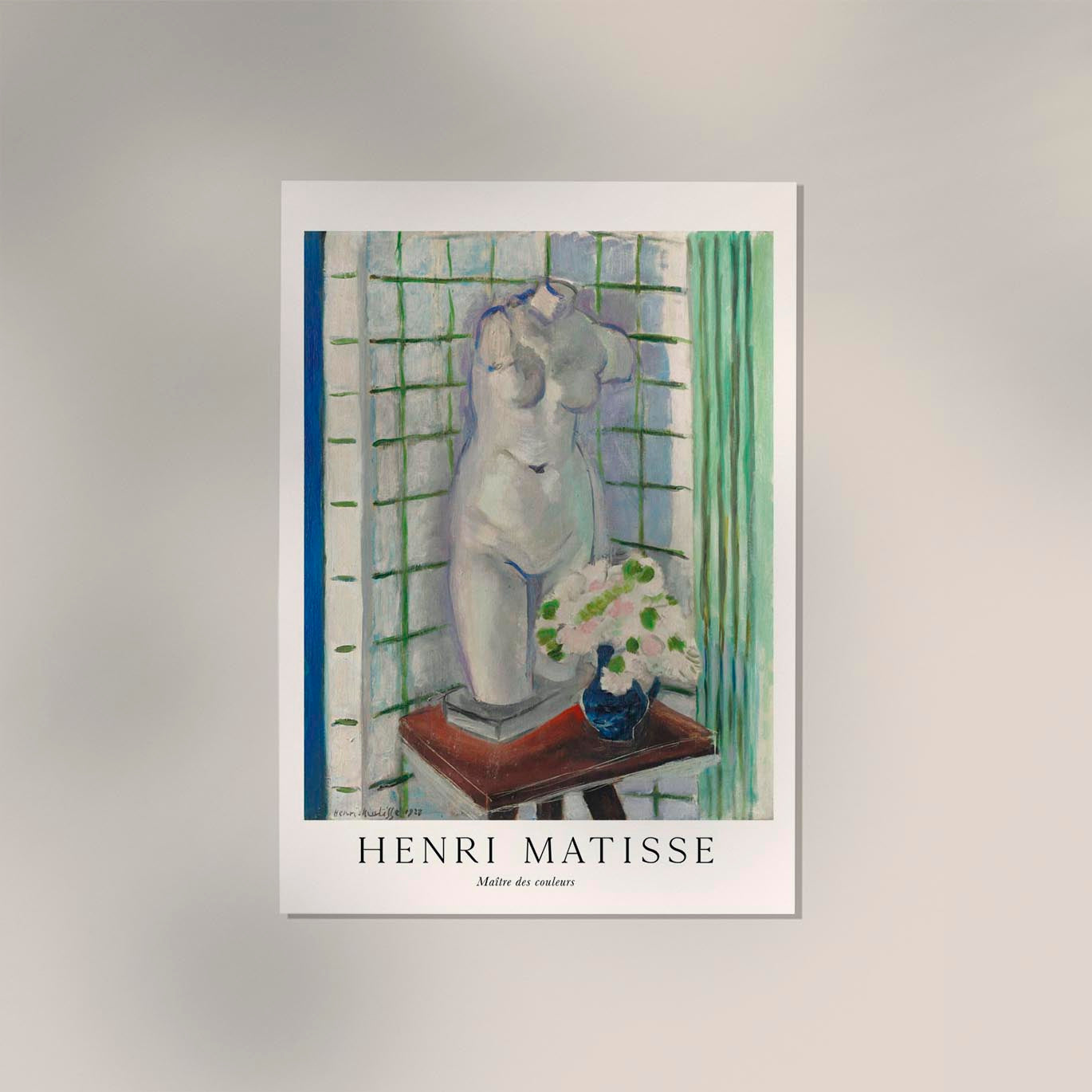 Antique et oeillets by Henri Matisse Exhibition Poster