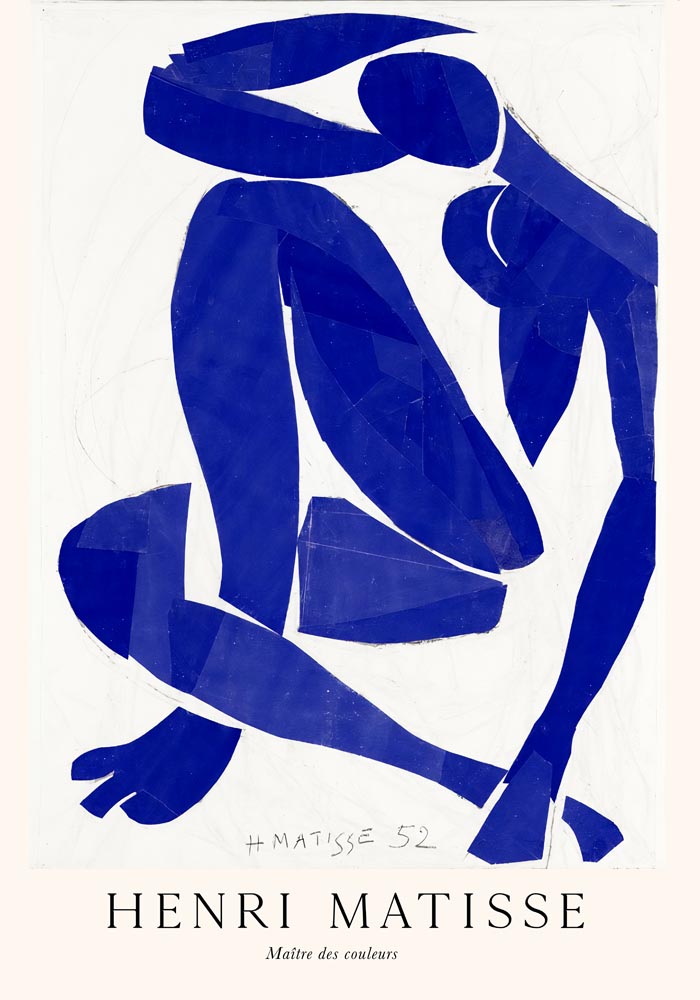 Nu Bleu nr 4 by Henri Matisse Exhibition Poster