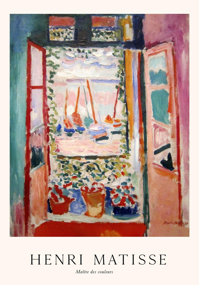 Open Window, Collioure by Henri Matisse Exhibition Poster