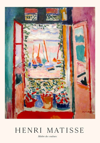 Open Window, Collioure by Henri Matisse Exhibition Poster