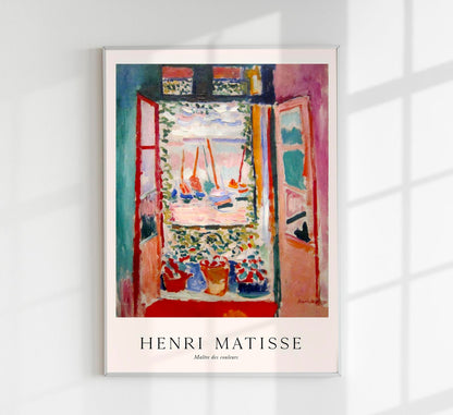 Open Window, Collioure by Henri Matisse Exhibition Poster