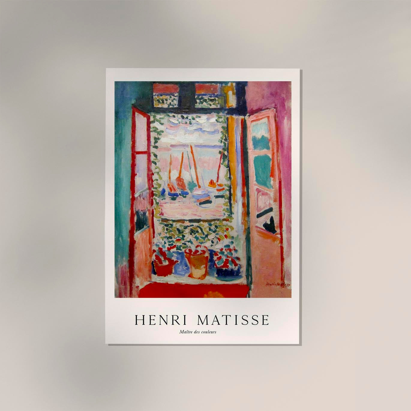 Open Window, Collioure by Henri Matisse Exhibition Poster