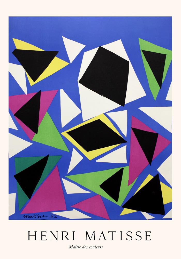 Gouaches Découpée by Henri Matisse Exhibition Poster