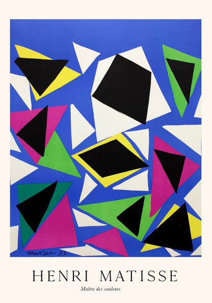 Gouaches Découpée by Henri Matisse Exhibition Poster