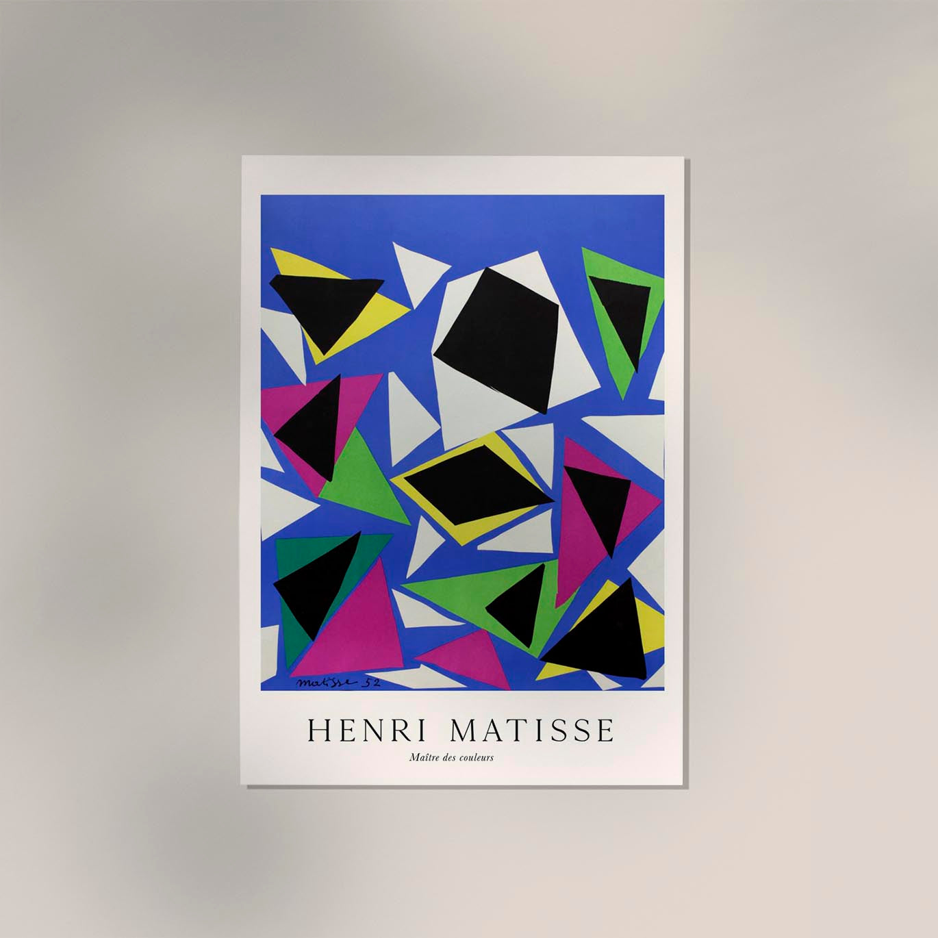 Gouaches Découpée by Henri Matisse Exhibition Poster
