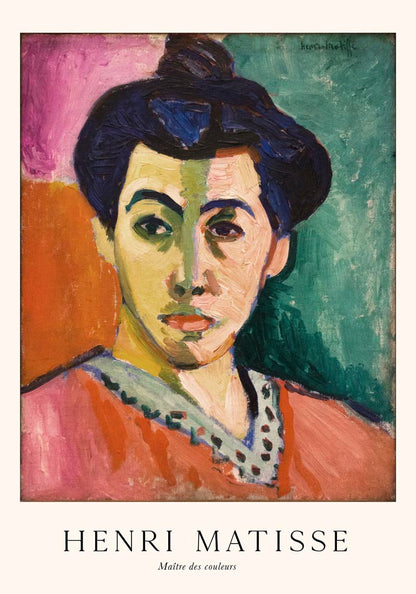 Portrait of Madame Matisse by Henri Matisse Exhibition Poster